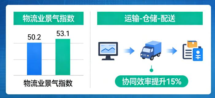 物流业景气指数回升 产业链供应链协同性增强.jpg
